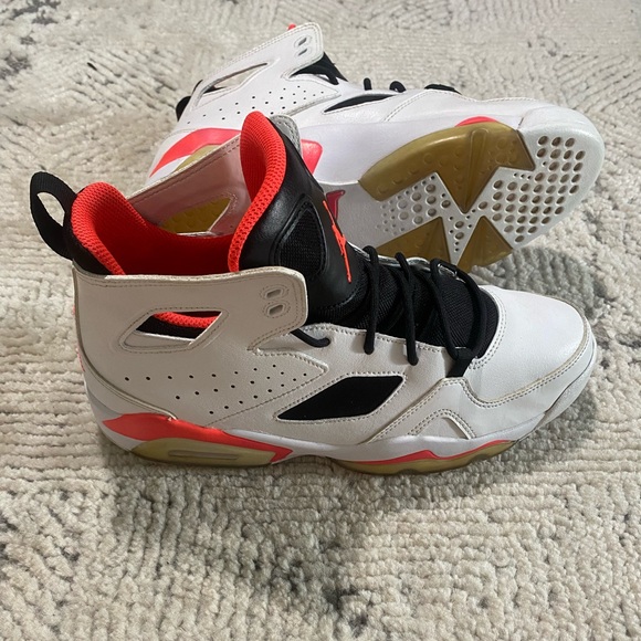 Nike Air Jordan Flight Club 91 White Infrared Men’s Size 9 Sneakers DC7329-106 - Picture 1 of 6